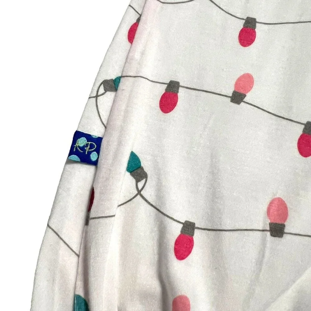 Kickee Pants 0-3m Bamboo Holiday Lights Layette Gown Sleeper